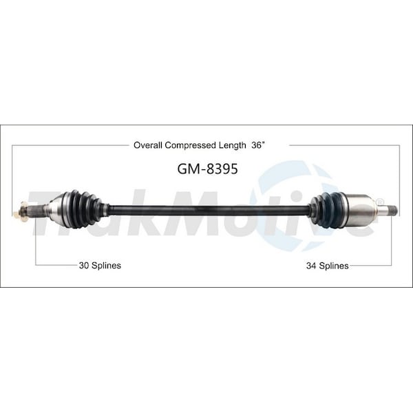 Surtrack Axle Cv Axle Shaft, Gm-8395 GM-8395 - main